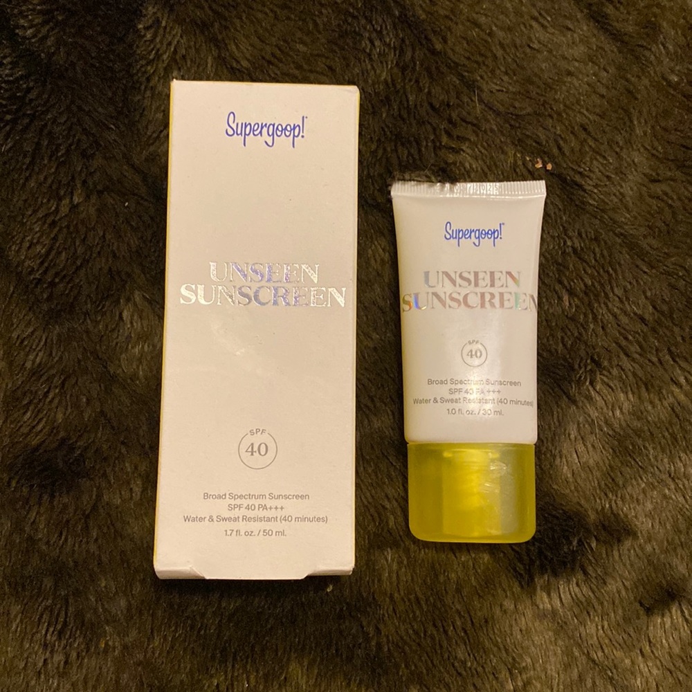 NIB Supergoop! Unseen Sunscreen Duo (1.7 oz & 1.0 oz)